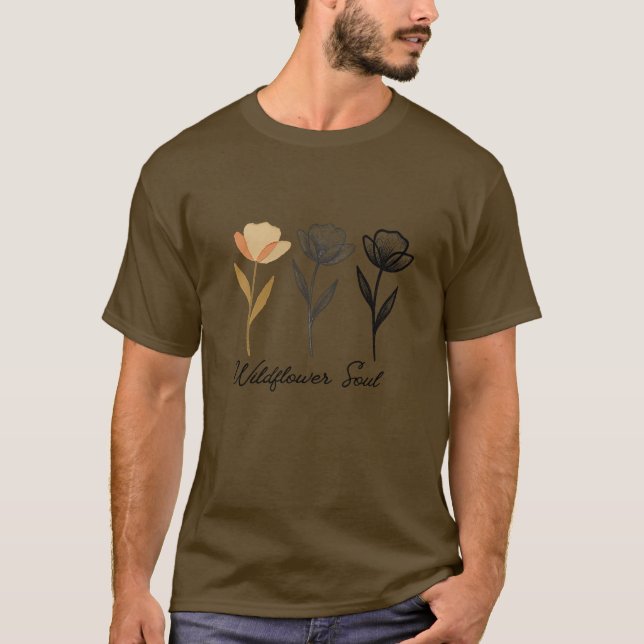 Wildflower trendy Design T-Shirt (Front)