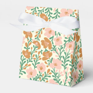 Wildflower Vines Elegant Pink Blooms Floral Custom Favour Box