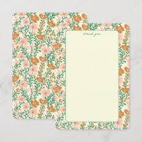 Wildflower Vines Pink Green Elegant Floral Custom