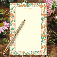 Wildflower Vines Pink Green Elegant Floral Custom