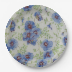 Wildflower Violets Paper Plate