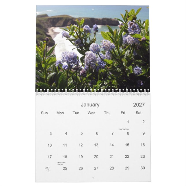Wildflower Vistas 2012 calendar (Jan 2027)