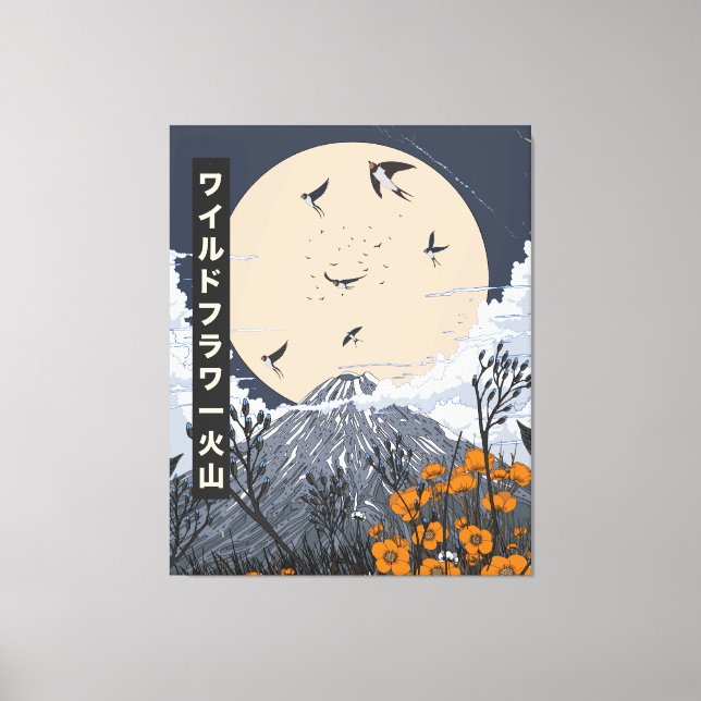 Wildflower Volcano Canvas Print (Front)