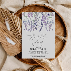 Wildflower Watercolor Floral Bridal Shower Invitation