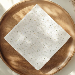 Wildflower Watercolor Floral Spring Summer Napkin