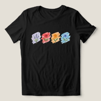 Wildflower Watercolor T-Shirt  Tri-Blend Shirt