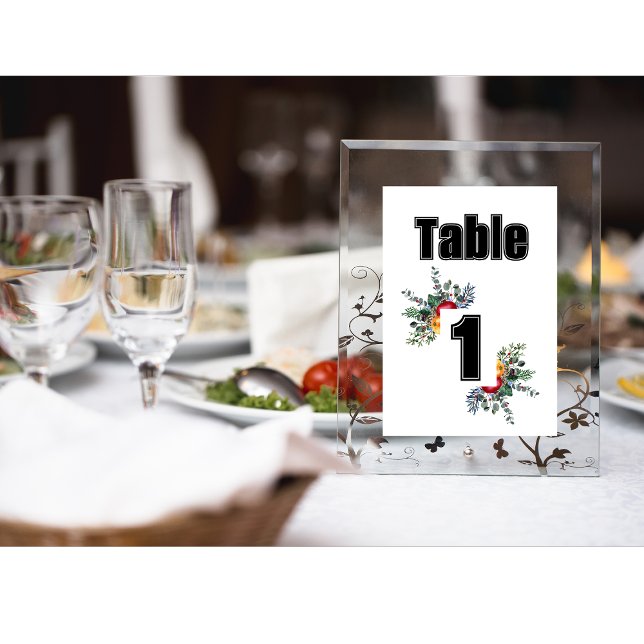 Wildflower | Watercolor | Unique Table Number (Creator Uploaded)