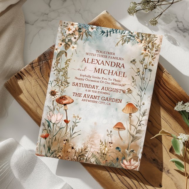 Wildflower Wedding Boho Country Invitation (Creator Uploaded)