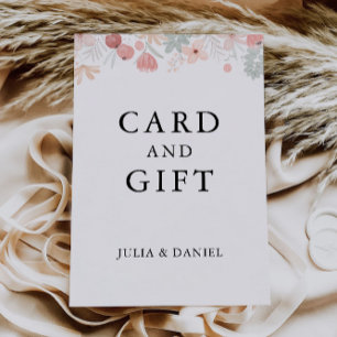 Wildflower Wedding Cards and Gifts Sign, 