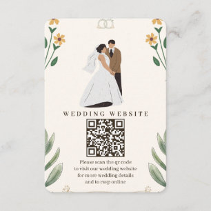 Wildflower Wedding Enclosure Card 