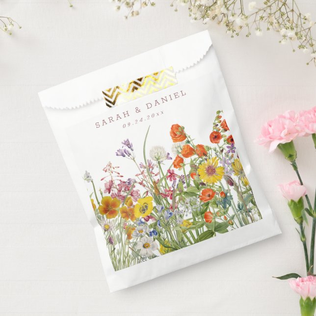Wildflower Wedding Favour Bags (Sealed)