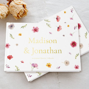 Wildflower Wedding Guest Book