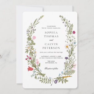 Wildflower Wedding Invitation