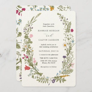 Wildflower Wedding Invitation