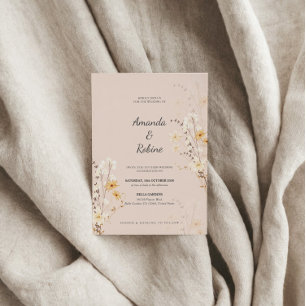 Wildflower Wedding Invitation