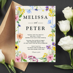 Wildflower Wedding Invitation