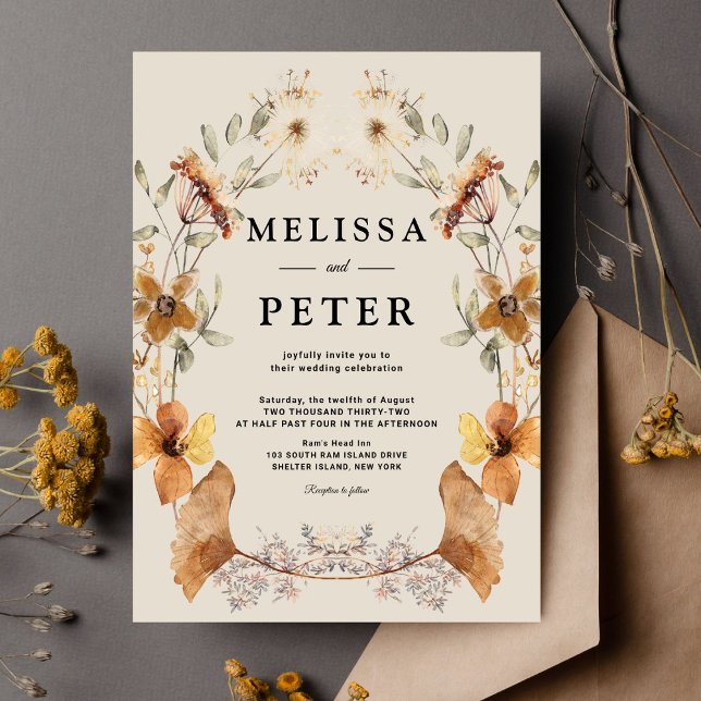  Wildflower Wedding Invitation (Creator Uploaded)
