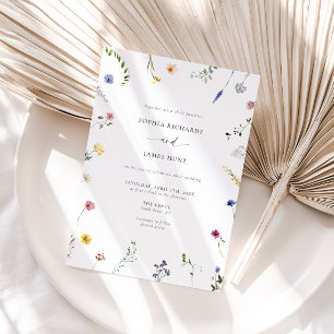 Wildflower Wedding Invitation
