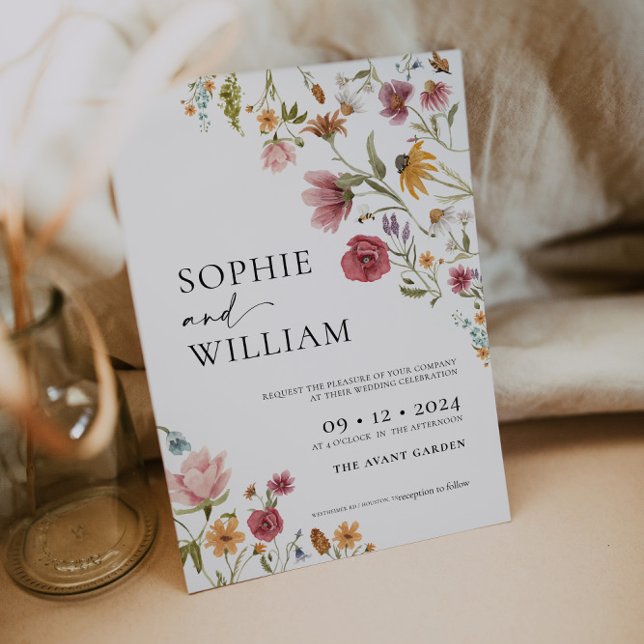 Wildflower Wedding Invitation (Creator Uploaded)