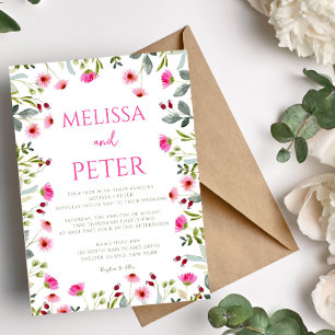 Wildflower Wedding Invitation