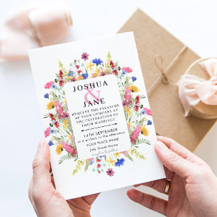 Wildflower Wedding  Invitation