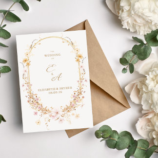 Wildflower Wedding Invitation