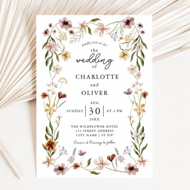 Wildflower Wedding Invitation (Creator Uploaded)