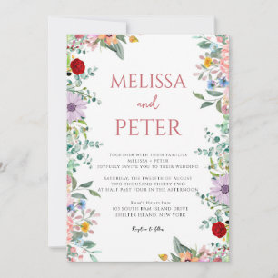 Wildflower Wedding Invitation
