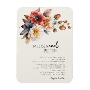  Wildflower  Wedding  Magnet