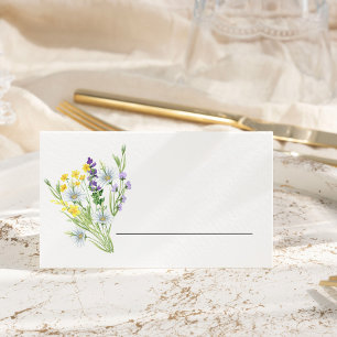 Wildflower Wedding Meadow Flowers Frame Place Card