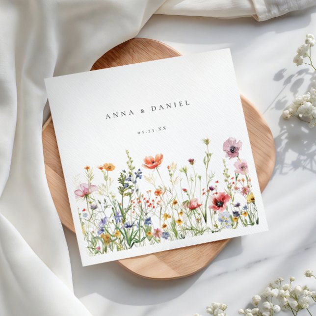 Wildflower Wedding Napkin (Creator Uploaded)