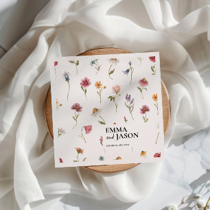 Wildflower Wedding Napkins
