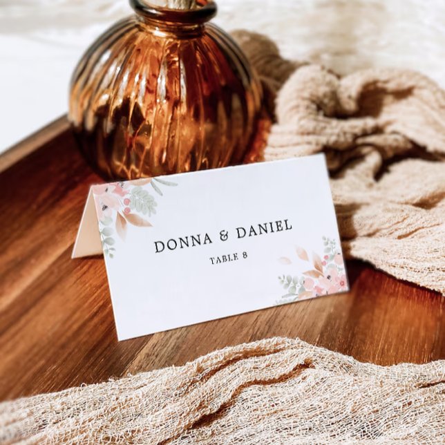 Wildflower Wedding Place Cards Template (Wildflower Wedding Place Cards Template)