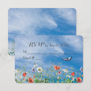 Wildflower Wedding RSVP Card