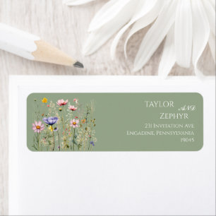 Wildflower Wedding RSVP Return Address
