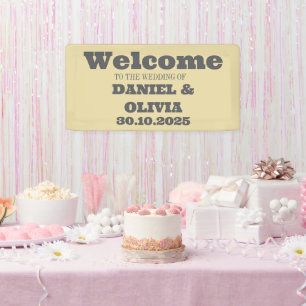 Wildflower Wedding Rustic Country Seating Charts Banner