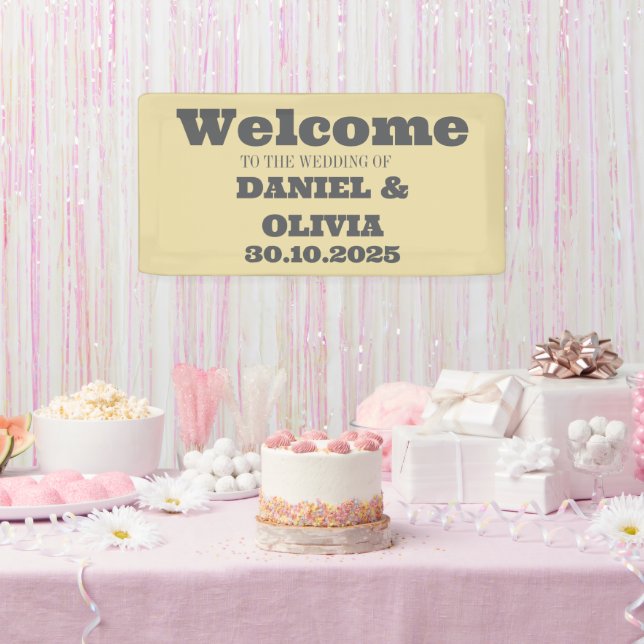 Wildflower Wedding Rustic Country Seating Charts Banner (Party)