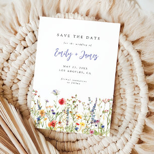 Wildflower Wedding Save The Date