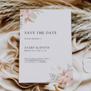 Wildflower Wedding Save the Date Invitation