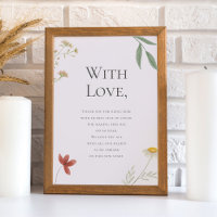 Wildflower Wedding Thank You for Attending