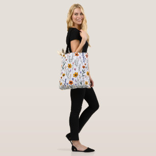 Wildflower Whimsy – Soft Meadow Pattern Tote Bag