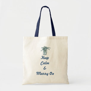 wildflower whitewashed wood french country wedding tote bag
