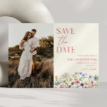 Wildflower Wild Flower Floral Garden Photo Wedding Save The Date<br><div class="desc">This is a Wildflower Wild Flower Floral Garden Custom Picture Photo Wedding Save The Date Card!</div>