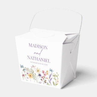 Wildflower Wild Flower Floral Garden Wedding Favour Box