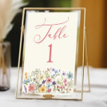 Wildflower Wild Flowers Floral Garden Party Table Number<br><div class="desc">This is a Wildflower Wild Flowers Floral Garden Party Table Number!</div>