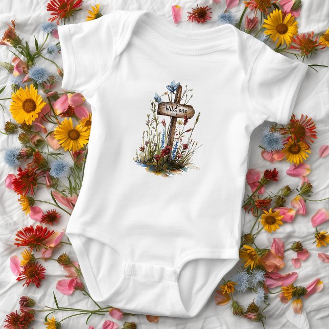 Wildflower Wild One Baby Bodysuit (Creator Uploaded)