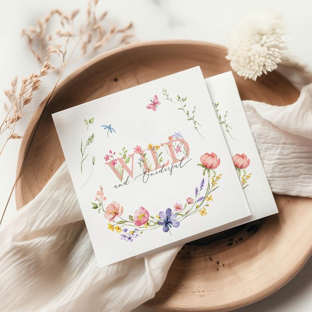 Wildflower Wild & Onederful Birthday Napkin (Creator Uploaded)