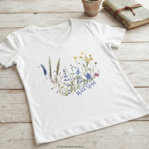 Wildflower Wild Spirit Nature Gift for Women T-Shirt