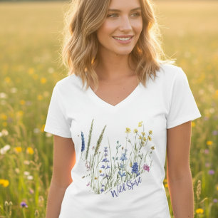 Wildflower Wild Spirit Nature Gift for Women T-Shirt