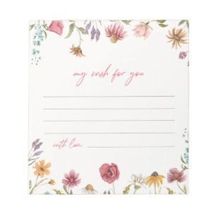 Wildflower Wish Notecards Wildflower Notepad